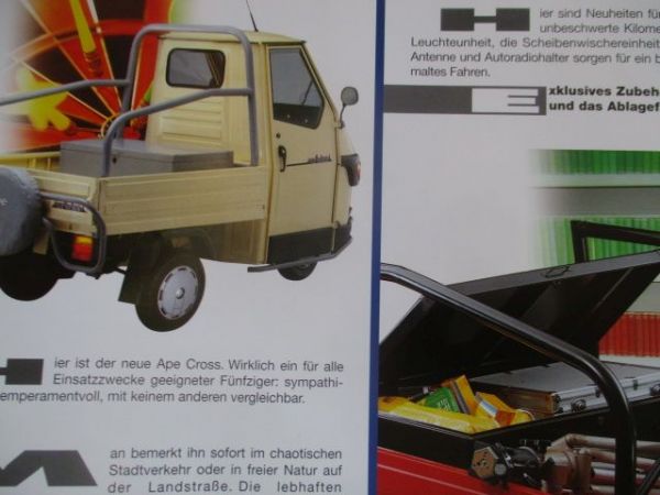 Piaggio Professional APE cross Katalog 1997