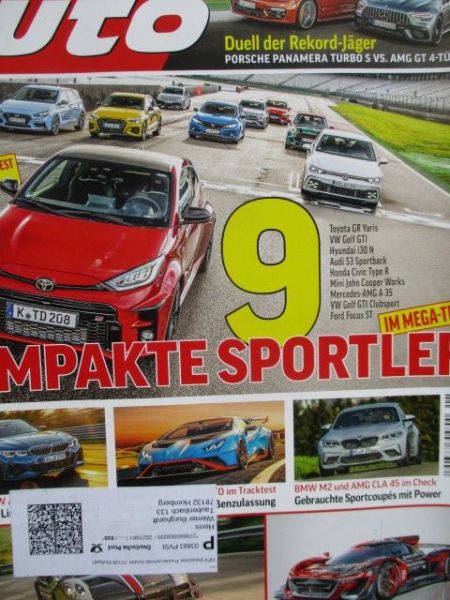 sport auto 1/2021 gebrauchter BMW M2 F87 und AMG CLA45,Octavia RS 2.0TSI,Golf GTID, AMG GT63S 4-türer