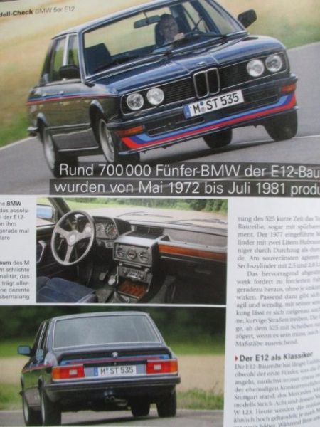 Motor Klassik Kauf-Ratgeber Klassische BMW E3,E21,E12,E30,E24,E23,E28,E38,Z3,Z4,8er E31,