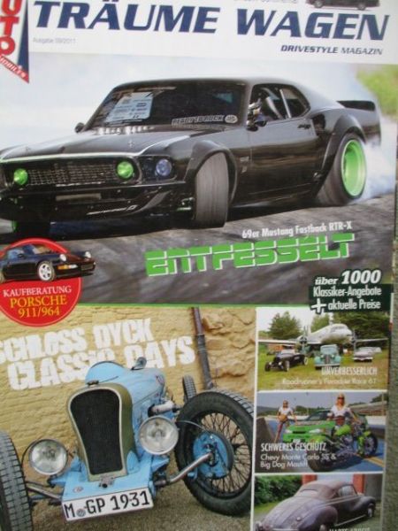 Träume Wagen 9/2011 62er Lincoln Continental,69er Mustang Fastback RTR-X,53er DKW F91 Cabrio,Kaufberatung Porsche 911 (964)