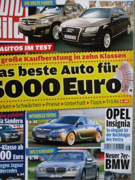 Auto Bild 16/2008 Mercedes CLC vs. Peugeot 308SW,7er F01,Dacia Sandero,VW Passat CC vs. CLS vs. Jaguar XF