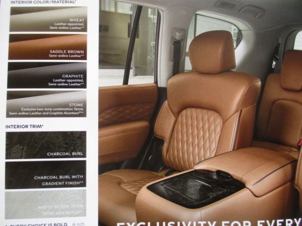 Infiniti QX80 2020 Prospekt Englisch USA Broschüre