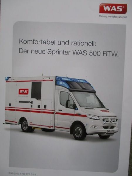 WAS 500 RTW Typ C5 T auf Sprinter Katalog Januar 2022