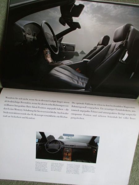 Mercedes Benz 300SL R129 +300SL-24 und 500SL Katalog Vorstellung Januar 1990 Querformat