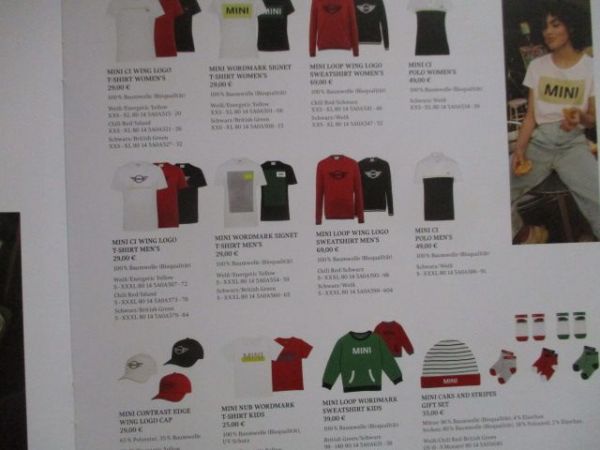 BMW Mini Lifestyle Collection 2020 +Preise