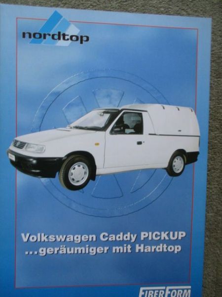 nordtop FiberForm VW Caddy Pickup mit Hardtop CAD-900 CAD-100 CAD-133 CAD-088 CAD-188 CAD-200 CAD-300