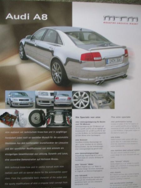 mtm Audi A8 Tuning Prospektblatt