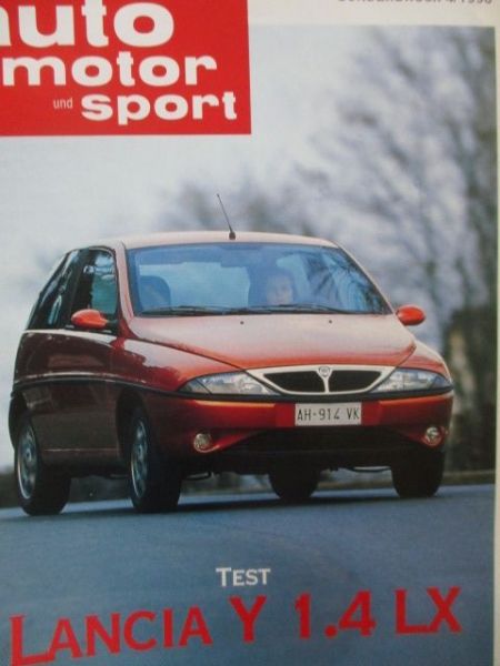 auto motor & sport 4/1996 Lancia Y 1.4 LX Testbericht