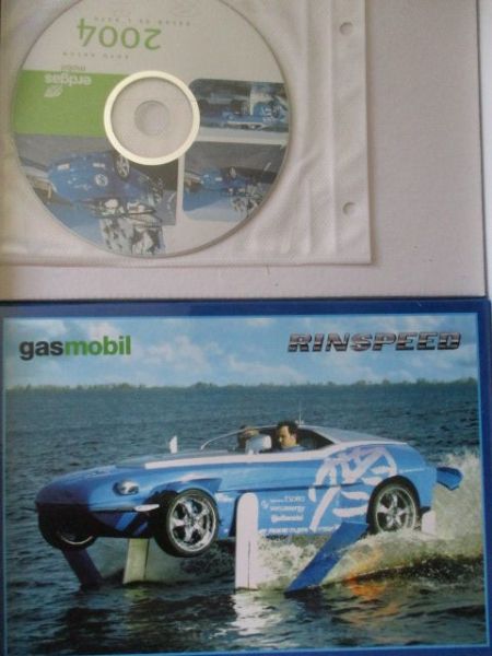 Rinspeed gasmobil Genf 2004 Splash +VW New Beetle Cabriolet +Golf4 Variant +Katalog +Puzzle