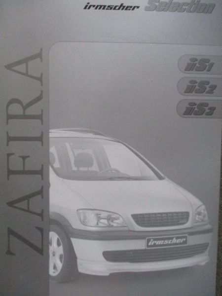 irmscher iS1 iS2 iS3 Zafira A Katalog Juli 2000