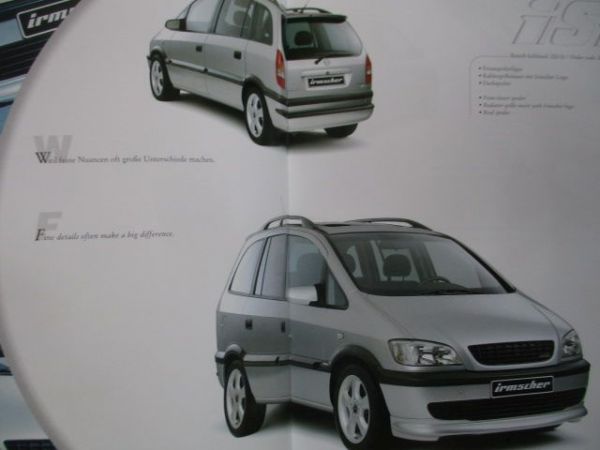 irmscher iS1 iS2 iS3 Zafira A Katalog Juli 2000