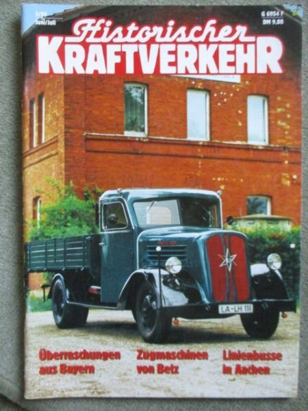 Historischer Kraftverkehr 3/1995 Henschel 30 T1,Busse der ASEAG,