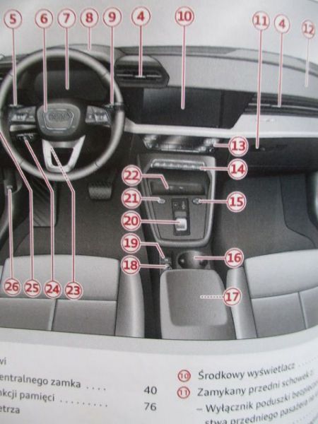Audi A3 (8Y) +Sportaback +S3 Limousine 30TDI 35TDI 30TFSI 35TFSI 30 g-tron 40TFSI e November 2020 Instrukcja obslugi