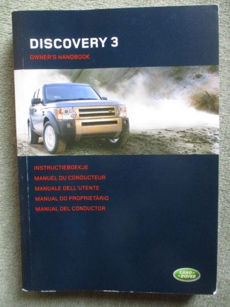 Land Rover Discovery 3 Owners Handbook mehrsprachig