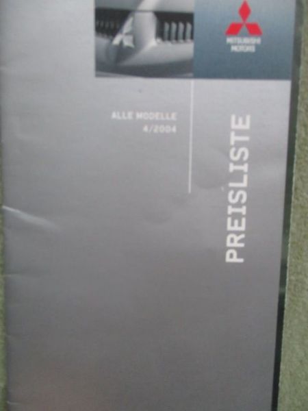 Mitsubishi Preisliste 4/2008