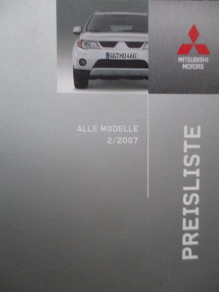 Mitsubishi Preisliste 2/2007