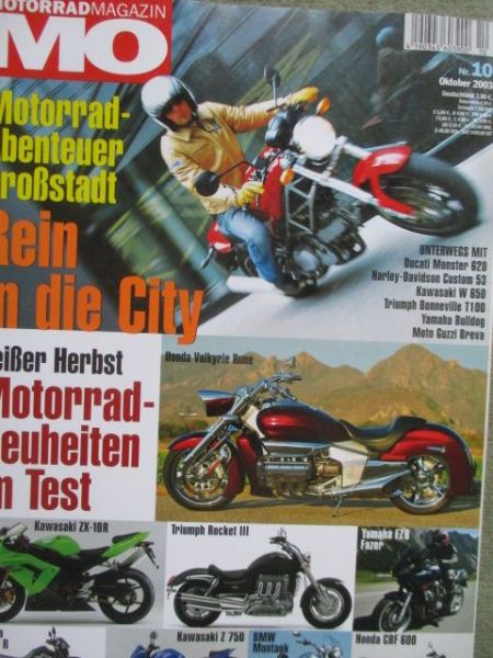 MO Motorrad Magazin 10/2003