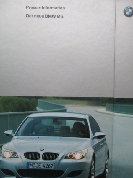 BMW M5 E60 Limousine V10 Presse-Information 9/2004