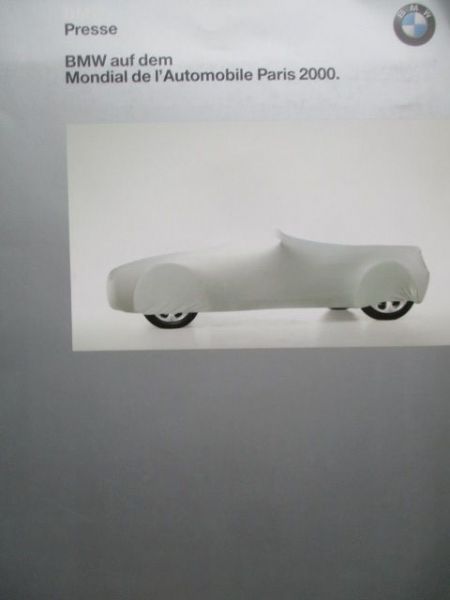 BMW Mondial de l Automobile Paris 2000 Z9 Cabriolet, M3 E46 Coupé,E39 Facelift+Fotos