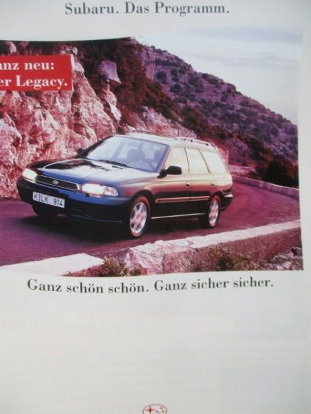 Subaru Programm Legacy +Impreza +SVX 3.3 +Libero 1.2SDX-SR +Justy 1.2GLi