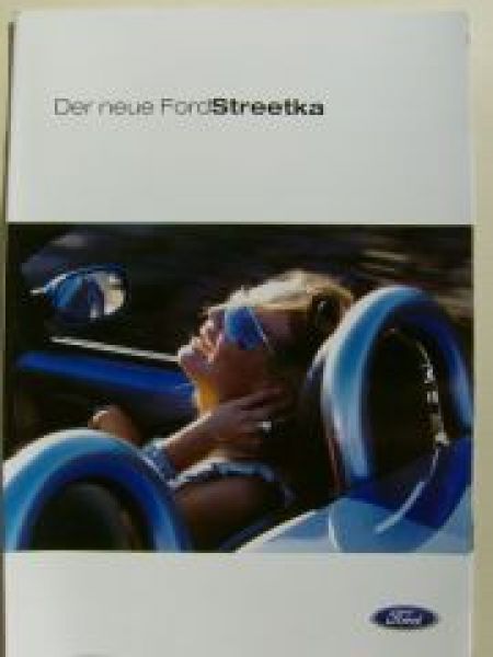 Ford Streetka Prospekt September 2002 NEU