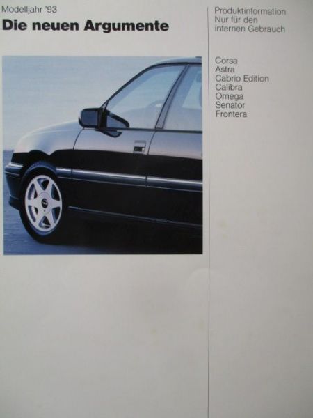 Opel Modelljahr 1993 Argumente