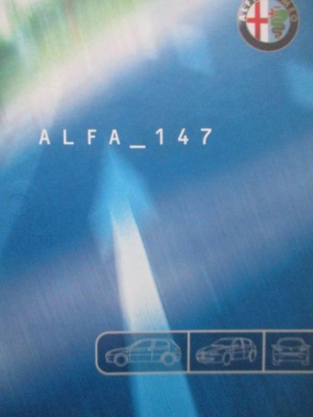 Alfa Romeo 147 Pressemappe +Foto CD-Rom+Diskette