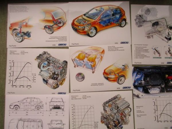 Fiat Punto 3-türer 5-türer Pressemappe 9/1999