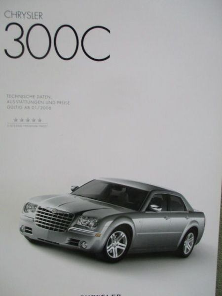 Chrysler 300C 2.7 3.0CRD 3.5 5.7V8 HEMI Preisliste 1/2006