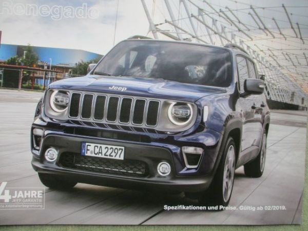 Jeep Renegade Spezifikationen und Preise 2/2019