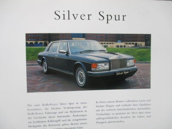 Rolls-Royce Silver Spur +Silver Spirit Katalog 1995
