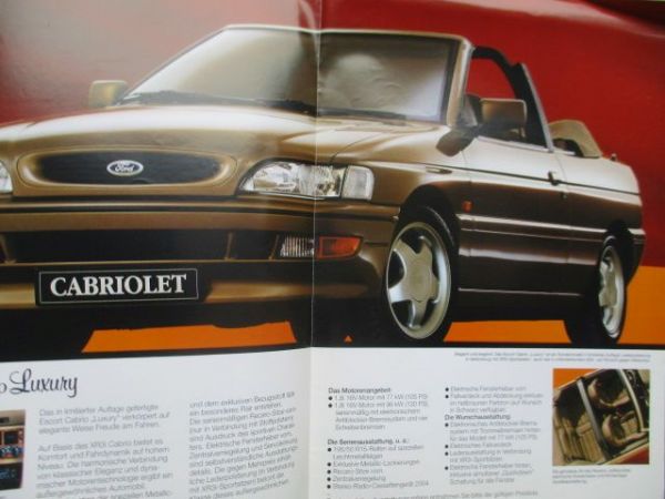 Ford Escort Cabrio Luxury April 1993