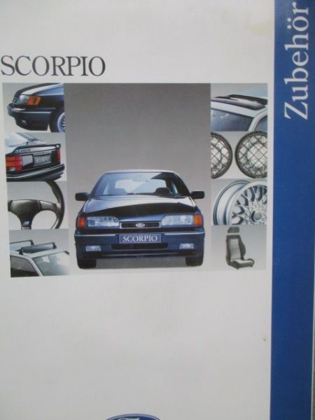 Ford Scorpio Zubehör Katalog Mai 1991