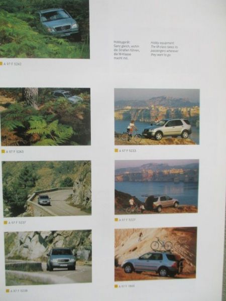 Mercedes Benz M-Klasse W163 Presse-Fotomappe