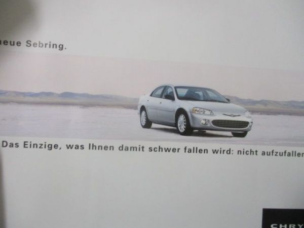 Chrysler Original Sebring Poster Format 41x59cm
