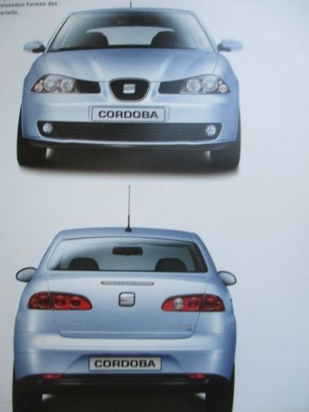 Seat Cordoba +Stella +Sport +Signo Katalog Januar 2004+Preise