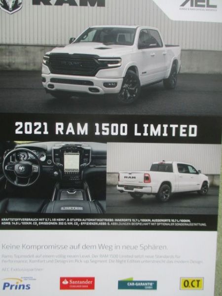 Dodge 2021 RAM 1500 Limited August 2020