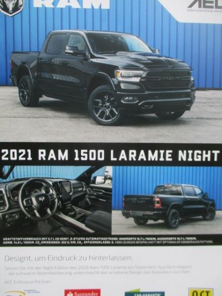 Dode RAM 1500 Laramie Night 2021