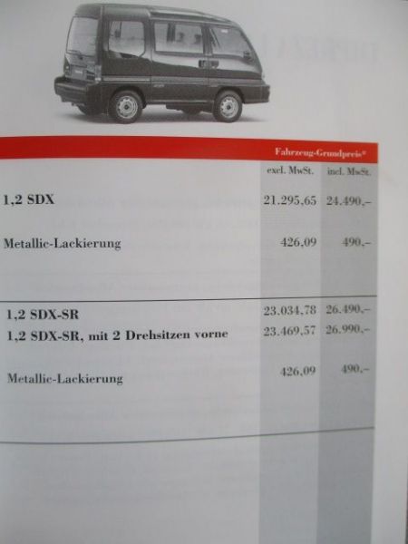 Subaru Preise 4/1994
