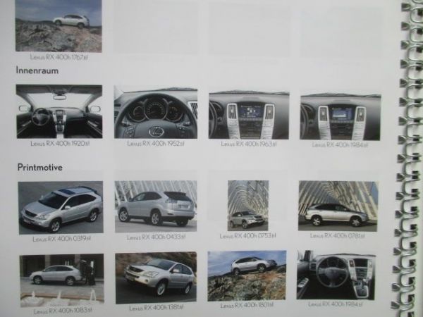 Lexus RX 400h Pressemappe 2005+Fotos