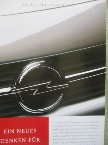 Opel Omega B Pressespiegel März 1995