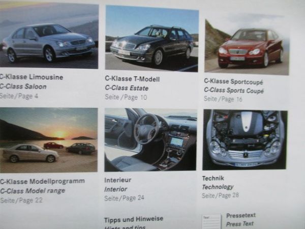 Mercedes Benz C-Klasse W203 Presse CD