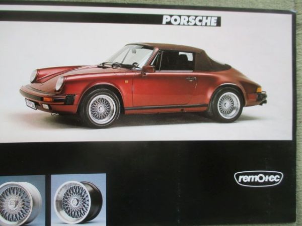 remotec Felgen Prospektblatt Porsche 911 G-Serie