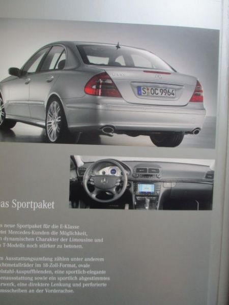 Mercedes Benz E350 W211 Pressemappe 11/2004