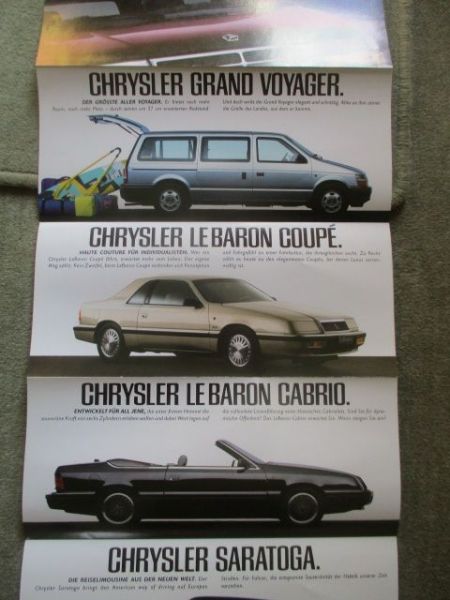 Chrysler Gesamtprogramm 1991