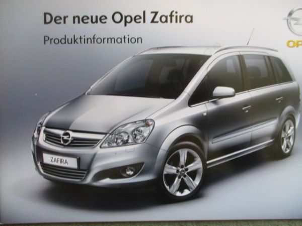 Opel Zafira B intern 12/2007