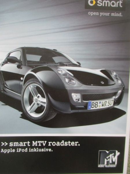 smart MTV roadster Prospekt August 2005