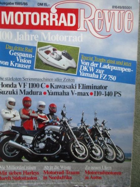 Motorrad Revue Ausgabe 1985/86