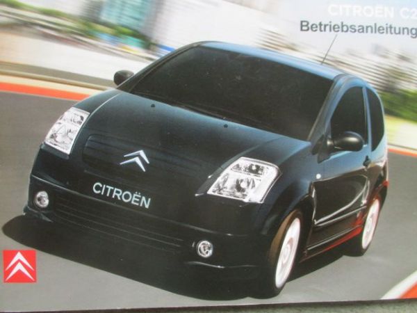 Citroen C2 Betriebsanleitung 10/2007