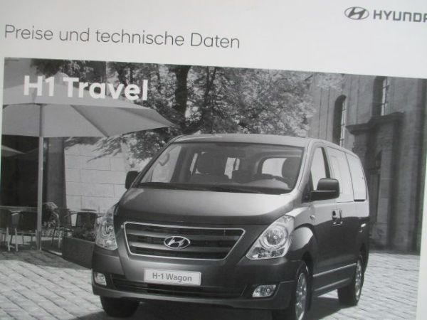 Hyundai H1 Travel Preisliste 1/2018